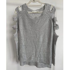 Cutout-Sleeve Sweater